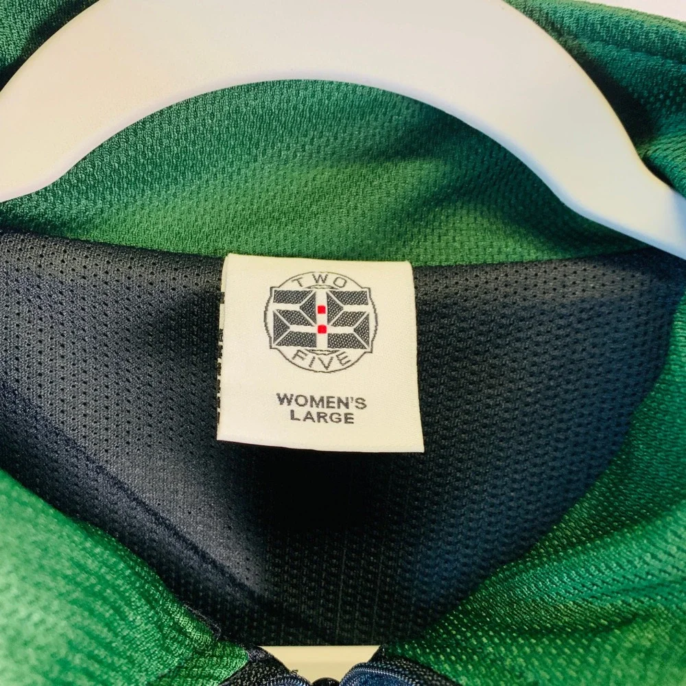 Tigers Quarter Zip Pullover Mens Large Green Gray Athletic‎ Jacket #13